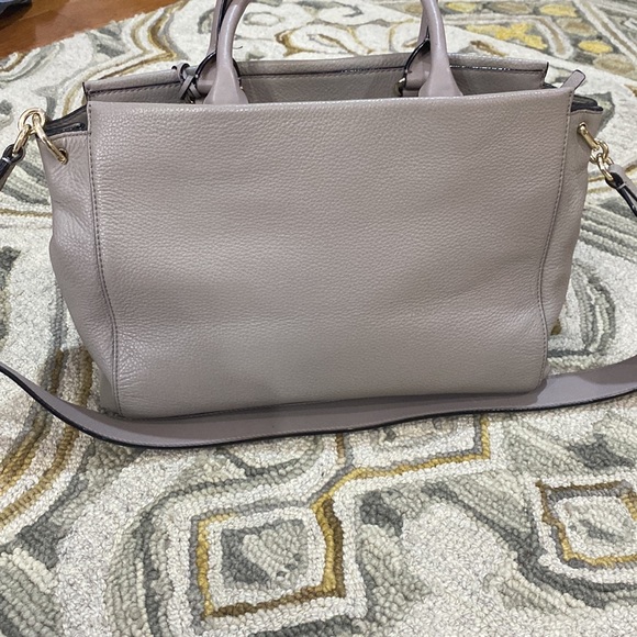 ♠️ Kate spade beautiful gray leather large top handle satchel shoulder bag ♠️ - Picture 3 of 16